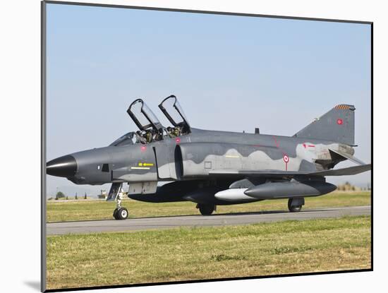 A Turkish Air Force Rf-4E Taxiing at Izmir Air Base, Turkey-Stocktrek Images-Mounted Photographic Print