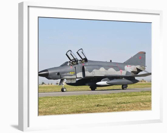 A Turkish Air Force Rf-4E Taxiing at Izmir Air Base, Turkey-Stocktrek Images-Framed Photographic Print