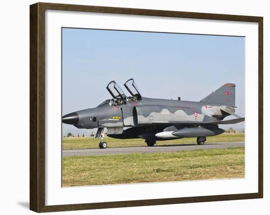 A Turkish Air Force Rf-4E Taxiing at Izmir Air Base, Turkey-Stocktrek Images-Framed Photographic Print