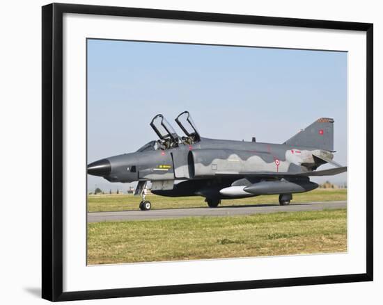 A Turkish Air Force Rf-4E Taxiing at Izmir Air Base, Turkey-Stocktrek Images-Framed Photographic Print