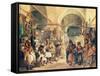 A Turkish Bazaar, 1854-Amadeo Preziosi-Framed Stretched Canvas