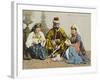 A Turkish Family Smoking-null-Framed Photographic Print