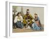 A Turkish Family Smoking-null-Framed Photographic Print