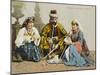 A Turkish Family Smoking-null-Mounted Photographic Print