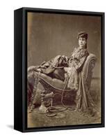A Turkish Lady Seated, C.1880-Jean-Pascal Sebah-Framed Stretched Canvas