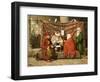 A Turkish Notary Drawing up a Marriage Contract, Constantinople, 1837-Martinus Rorbye-Framed Giclee Print