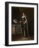 A Turkish Woman, Jean Baptiste Vanmour-Jean Baptiste Vanmour-Framed Art Print