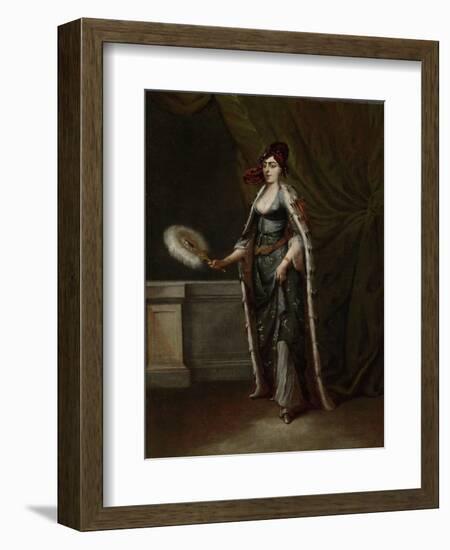 A Turkish Woman, Jean Baptiste Vanmour-Jean Baptiste Vanmour-Framed Art Print