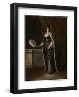 A Turkish Woman, Jean Baptiste Vanmour-Jean Baptiste Vanmour-Framed Art Print