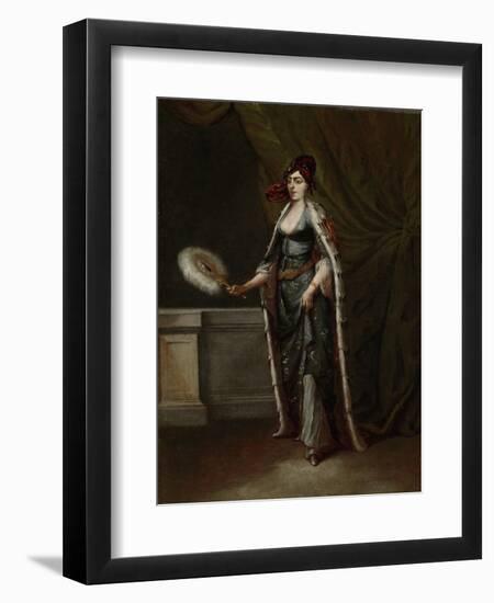 A Turkish Woman, Jean Baptiste Vanmour-Jean Baptiste Vanmour-Framed Art Print