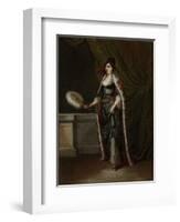 A Turkish Woman, Jean Baptiste Vanmour-Jean Baptiste Vanmour-Framed Art Print