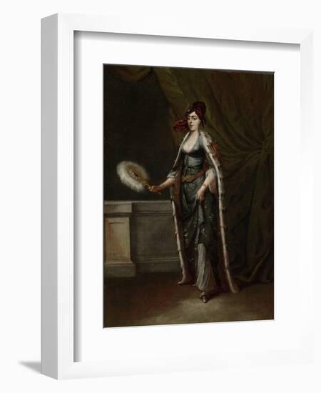 A Turkish Woman, Jean Baptiste Vanmour-Jean Baptiste Vanmour-Framed Art Print