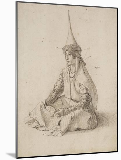 A Turkish Woman-Gentile Bellini-Mounted Art Print