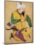 A Turkoman or Mongol Chief Holding an Arrow, from the Large Clive Album, 1591-92-null-Mounted Giclee Print