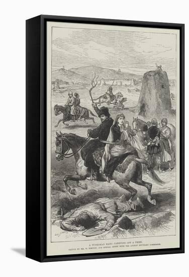 A Turkoman Raid, Carrying Off a Prize-William 'Crimea' Simpson-Framed Stretched Canvas