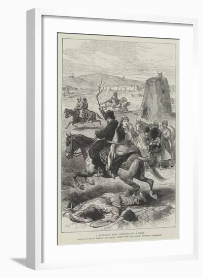 A Turkoman Raid, Carrying Off a Prize-William 'Crimea' Simpson-Framed Giclee Print