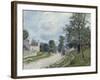 A Turn in the Road, 1873-Alfred Sisley-Framed Giclee Print