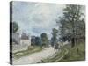 A Turn in the Road, 1873-Alfred Sisley-Stretched Canvas