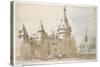 A Turreted Chateau and a Church-Jacques Callot-Stretched Canvas