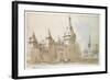 A Turreted Chateau and a Church-Jacques Callot-Framed Giclee Print