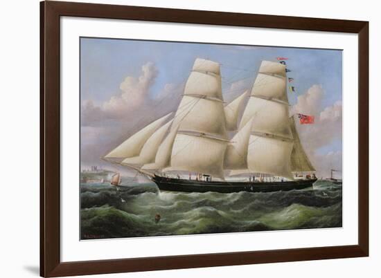 A Two Masted Schooner off Dover-Richard B. Spencer-Framed Giclee Print