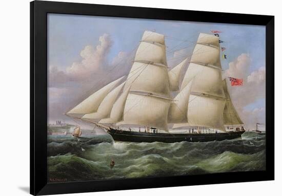 A Two Masted Schooner off Dover-Richard B. Spencer-Framed Giclee Print