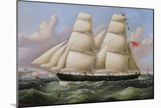 A Two Masted Schooner off Dover-Richard B. Spencer-Mounted Giclee Print