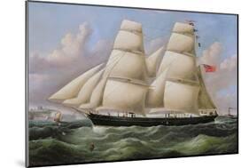 A Two Masted Schooner off Dover-Richard B. Spencer-Mounted Giclee Print