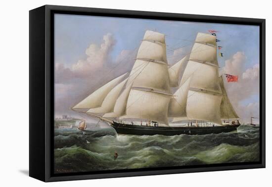 A Two Masted Schooner off Dover-Richard B. Spencer-Framed Stretched Canvas