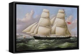 A Two Masted Schooner off Dover-Richard B. Spencer-Framed Stretched Canvas