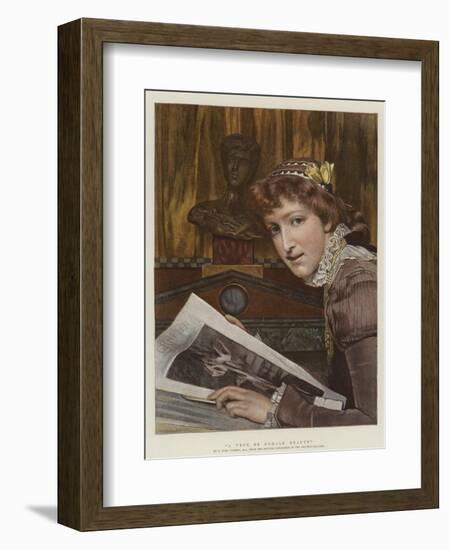 A Type of Female Beauty-Sir Lawrence Alma-Tadema-Framed Giclee Print