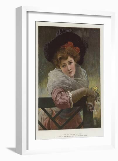 A Type of Female Beauty-Marcus Stone-Framed Giclee Print