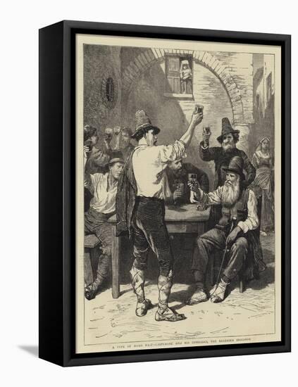 A Type of Rome Past, Gasperone and His Comrades, the Released Brigands-Charles Green-Framed Stretched Canvas