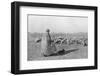 'A typical shepherd and his flock on the plains of Hungary', 1915-Unknown-Framed Photographic Print