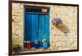 A typical view of a building in the traditional village of Omodos in Cyprus, Europe-Chris Mouyiaris-Framed Photographic Print