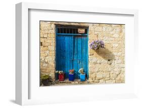 A typical view of a building in the traditional village of Omodos in Cyprus, Europe-Chris Mouyiaris-Framed Photographic Print