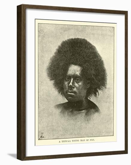 A Typical Young Man of Fiji-null-Framed Giclee Print