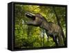 A Tyrannosaurus Wanders a Cretaceous Forest-Stocktrek Images-Framed Stretched Canvas