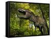 A Tyrannosaurus Wanders a Cretaceous Forest-Stocktrek Images-Framed Stretched Canvas