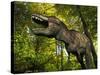 A Tyrannosaurus Wanders a Cretaceous Forest-Stocktrek Images-Stretched Canvas