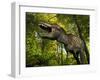 A Tyrannosaurus Wanders a Cretaceous Forest-Stocktrek Images-Framed Photographic Print