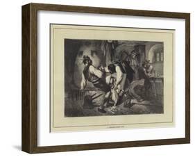 A Tyrolese Finger Duel-null-Framed Giclee Print