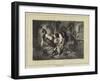 A Tyrolese Finger Duel-null-Framed Giclee Print