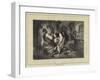 A Tyrolese Finger Duel-null-Framed Giclee Print