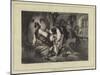 A Tyrolese Finger Duel-null-Mounted Giclee Print