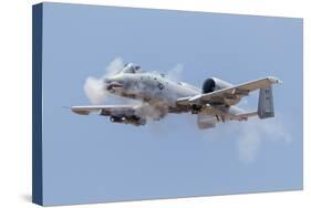 A U.S. Air Force A-10 Thunderbolt Ii Fires its 30Mm Gun at a Strafe Target-Stocktrek Images-Stretched Canvas