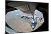 A U.S. Air Force Ac-130W Stinger Ii Receiving Fuel-null-Mounted Photographic Print