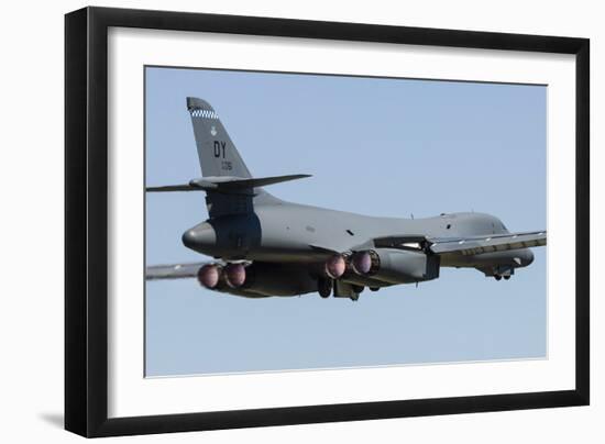 A U.S. Air Force B-1B Lancer Takes Off from Raf Fairford, England-null-Framed Photographic Print
