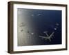 A U.S. Air Force B-52 Stratofortress Aircraft Leads a Formation of Aircraft-Stocktrek Images-Framed Photographic Print