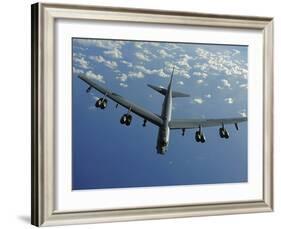 A U.S. Air Force B-52 Stratofortress Flies a Mission over the Pacific Ocean-Stocktrek Images-Framed Photographic Print